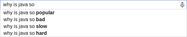 Java is popular, bad, slow and hard