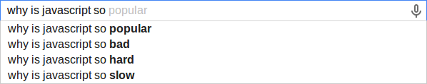 JavaScript is popular, bad, hard and slow
