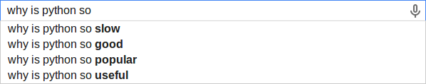 Python is slow, good, popular and useful