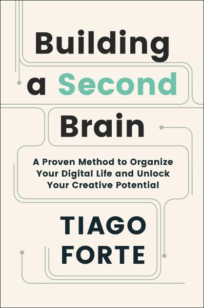 Building a Second Brain, by Tiago Forte Book cover for Building a Second Brain