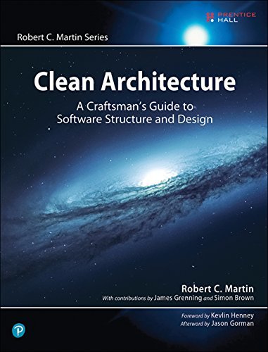 Clean Architecture, by Robert C. Martin Book cover for Clean Architecture