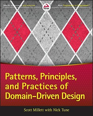 Patterns Principles and Practices of Domain Driven Design, by Scott Millett Book cover for Patterns Principles and Practices of Domain Driven Design