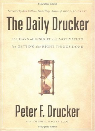 The Daily Drucker, by Peter F. Drucker Book cover for The Daily Drucker
